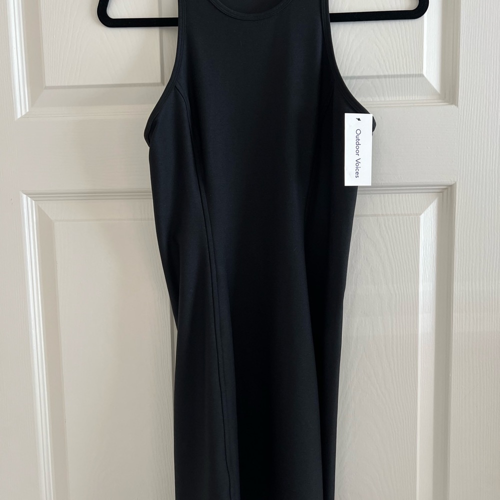 Outdoor Voices Black Midi Dress Athena